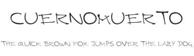 Cuernomuerto by cuernomuerto — Script Handwritten Font — thumbnail 1