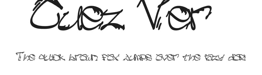 Cuez Ver3 by 1980k.com — Script Handwritten Font