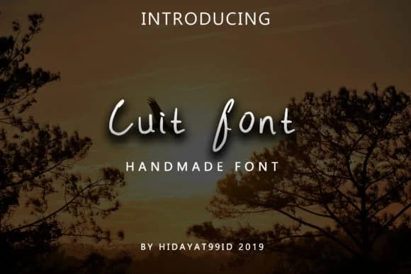 Cuit Font by masdayattampan — Script Handwritten Font