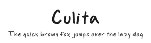 Culita by Antipixel — Script Handwritten Font