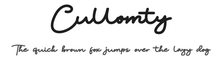 Cullomty by Jadatype — Script Handwritten Font