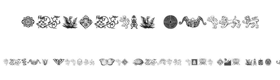 Cultural Icons by Omega Font Labs — Dingbats Font