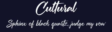 Cultural by Cat.B — Script Handwritten Font — thumbnail 2