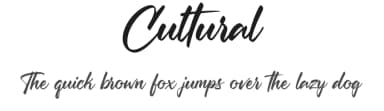Cultural by Cat.B — Script Handwritten Font — thumbnail 1