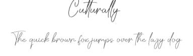 Culturally by Scratchones — Script Handwritten Font — thumbnail 1