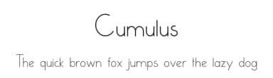 Cumulus by Augusta Lindquist — Sans Serif Font — thumbnail 1
