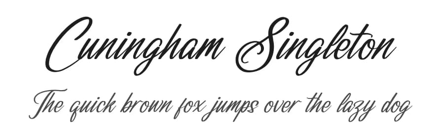 Cuningham Singleton by Perspectype Studio - Letterena.com — Script Handwritten Font