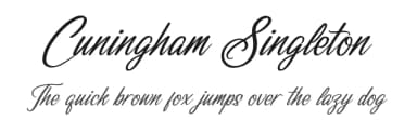 Cuningham Singleton by Perspectype Studio - Letterena.com — Script Handwritten Font — thumbnail 1