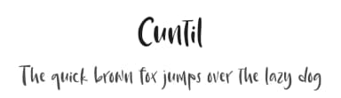 Cuntil by Abo Daniel Studio — Script Handwritten Font — thumbnail 1