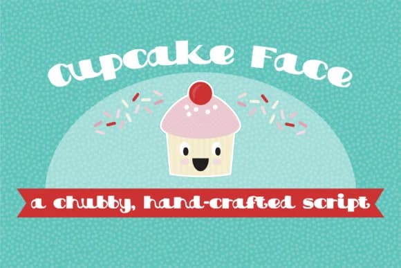 Cupcake Face Font by Illustration Ink — Script Handwritten Font