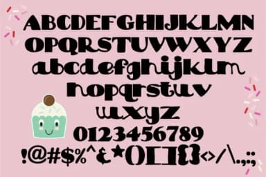Cupcake Face Font by Illustration Ink — Script Handwritten Font — thumbnail 2
