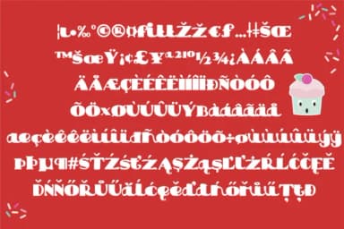 Cupcake Face Font by Illustration Ink — Script Handwritten Font — thumbnail 3