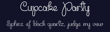 Cupcake Party by Misti's Fonts — Script Handwritten Font — thumbnail 2