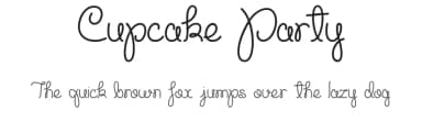 Cupcake Party by Misti's Fonts — Script Handwritten Font — thumbnail 1