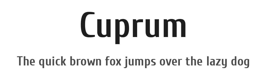 Cuprum by Jovanny Lemonad — Sans Serif Font