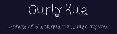 Curly Kue by KineticPlasma Fonts — Script Handwritten Font — thumbnail 2