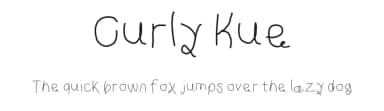 Curly Kue by KineticPlasma Fonts — Script Handwritten Font — thumbnail 1