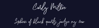 Curly Millie by Hamzah Muhamad Ihsan — Script Handwritten Font — thumbnail 2