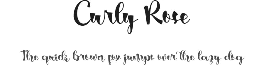 Curly Rose by Noah Type — Script Handwritten Font