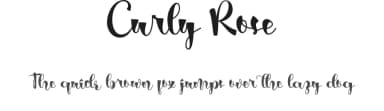 Curly Rose by Noah Type — Script Handwritten Font — thumbnail 1