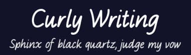 Curly Writing by MJType — Script Handwritten Font — thumbnail 2