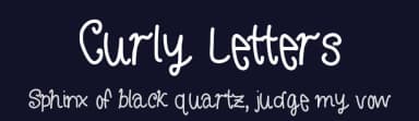 Curly Letters by Kylie Morris — Script Handwritten Font — thumbnail 2