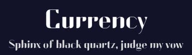 Currency by jacktherabbit — Sans Serif Font — thumbnail 2