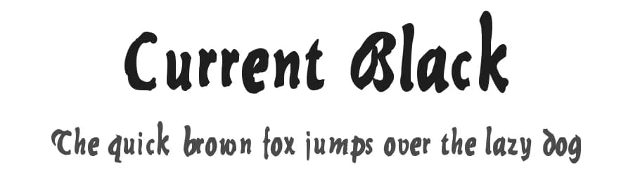 Current Black by Manfred Klein — Script Handwritten Font — preview 1