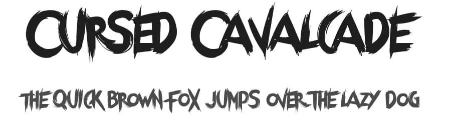 Cursed Cavalcade by Chequered Ink — Script Handwritten Font — preview 1