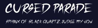 Cursed Parade by Seneka Grafika — Script Handwritten Font — thumbnail 2