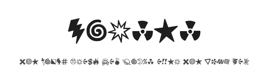 Curses by Vic Fieger — Dingbats Font