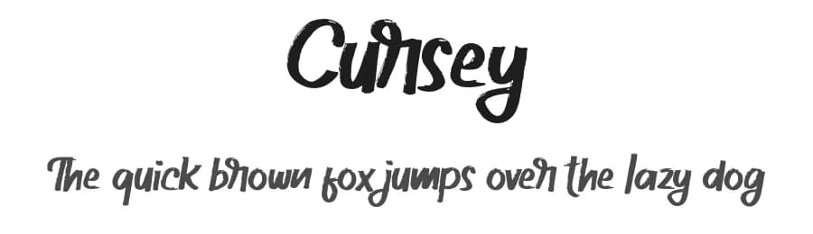 Cursey by Vunira Design — Script Handwritten Font
