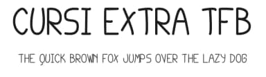 Cursi Extra TFB by zanatlija — Script Handwritten Font — thumbnail 1