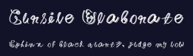 Cursive Elaborate by Golder Jagat — Script Handwritten Font — thumbnail 2
