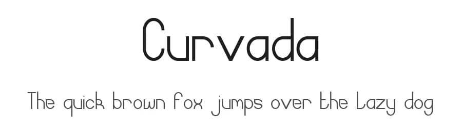 Curvada by Conor Green — Sans Serif Font