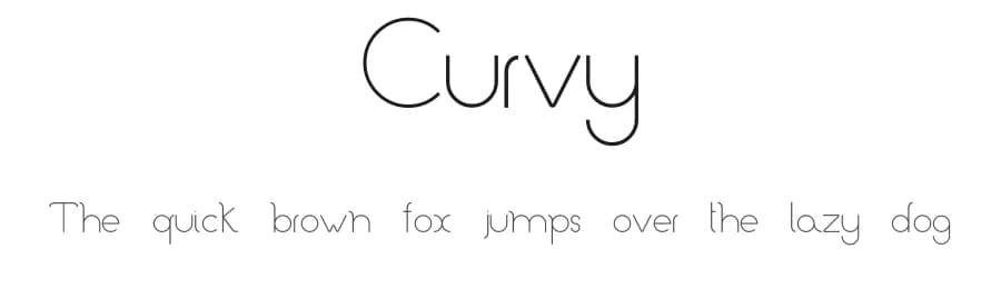 Curvy by Riccardo Mecheri — Sans Serif Font