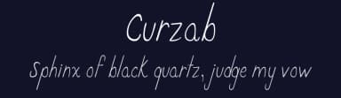 Curzab by Pixeluigi — Script Handwritten Font — thumbnail 2