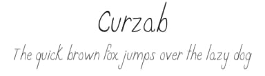 Curzab by Pixeluigi — Script Handwritten Font — thumbnail 1