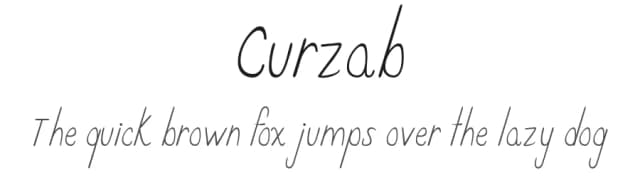 Curzab by Pixeluigi — Script Handwritten Font