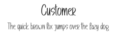 Customer by Etik Fatimah — Script Handwritten Font — thumbnail 1