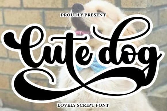 Cute Dog Font Font by Ws Studio — Script Handwritten Font