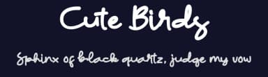 Cute Birds by ONG Type — Script Handwritten Font — thumbnail 2