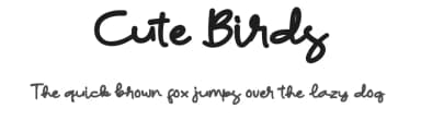 Cute Birds by ONG Type — Script Handwritten Font — thumbnail 1