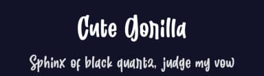 Cute Gorilla by Subectype & Orenari — Script Handwritten Font — thumbnail 2