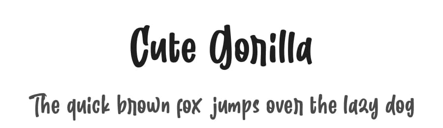 Cute Gorilla by Subectype & Orenari — Script Handwritten Font