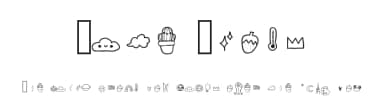 Cute Icons by Tillai Zita — Dingbats Font — thumbnail 1
