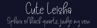 Cute Leisha by Nirmala Creative — Script Handwritten Font — thumbnail 2