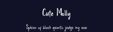Cute Molly by MJB Letters — Script Handwritten Font — thumbnail 2