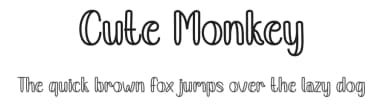 Cute Monkey by Andi Moz — Script Handwritten Font — thumbnail 1