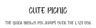 Cute Picnic by Andi Moz — Script Handwritten Font — thumbnail 1